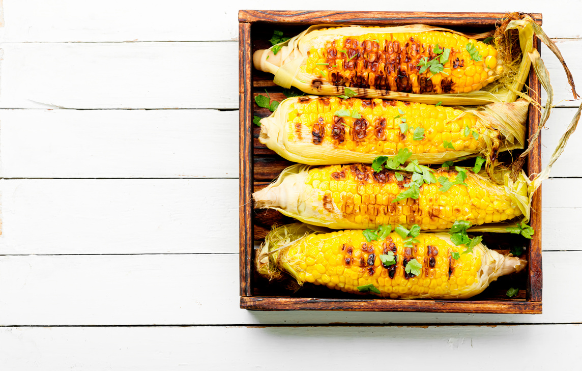 Grilled Sweet Corn Cob