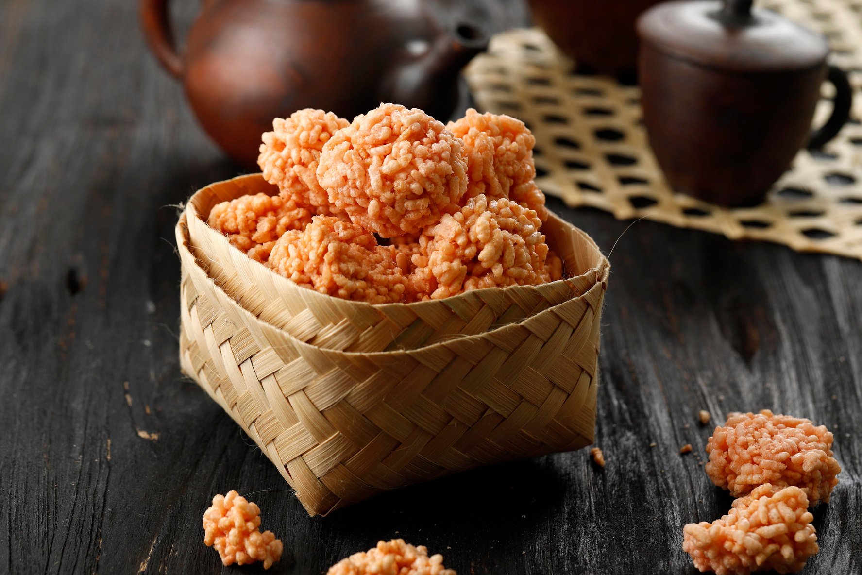 Rengginang or Rangginang, Indonesian Traditional Rice Cracker, M